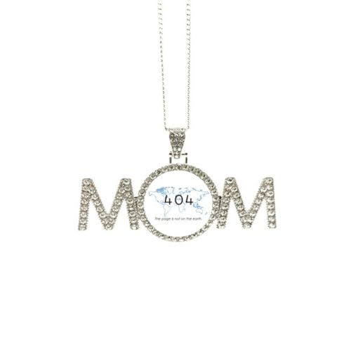 Collier Programmer 404 Error pendentif fête des mères pour maman et grand-mère
