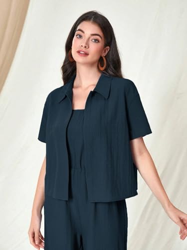 Image of TOPLOT Women's Jumpsuit Co-ord Set | Soft Breathable Feel | Comfortable Fit with Easy Movement | Stylish One-Piece Outfit Design | Perfect for Casual & Travel (5225)