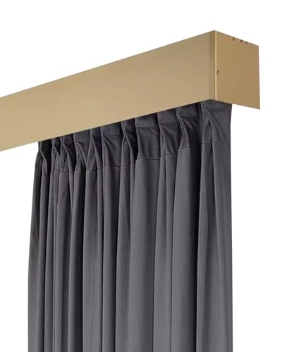 Separador de ambientes riel de cortina 3 en 1 doble de aluminio 203 cm