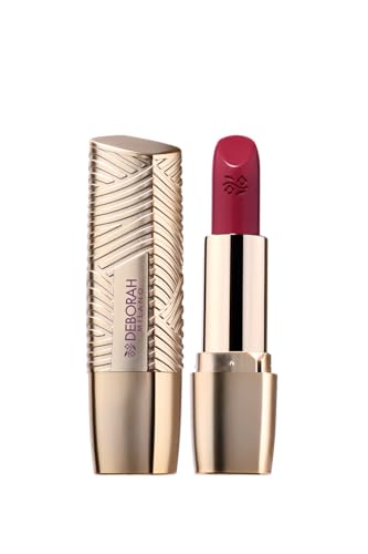 Deborah Milano - Rossetto Milano Red, N.8 Hibiscus Desire, Colore Pieno e Brillante, con Acido Ialuronico per un Comfort Estremo a Lunga Tenuta