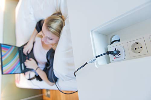 SKROSS | 1.500211-E | World to Europe | Wereldreisadapter voor Europa - Spanning en vermogen: 100V - 1600W / 250V - 4000W. Bescherming tegen elektrische schokken - Image 7