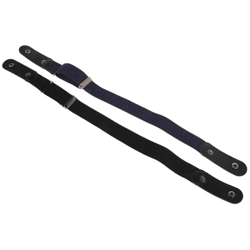 2Pcs Adjustable Invisible Waist Belt for Women Men Comfortable No Buckle Design for Jeans and Casual Wear Reliable Security Versatile Use Colors