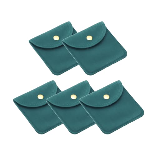 Bolsas de joyería antirrayaduras con botón para evitar nudos en collares y pulseras 2