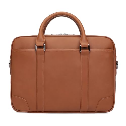 Sac en cuir de vache rétro avec multiples poches de rangement - 2