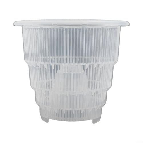 ZYWUOY Maceta de malla de resina transparente para orquídeas para jardinería en casa, material resistente y resistente a la deformación (L)