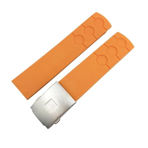 Bracelet de montre silicone étanche 20mm idéal pour le sport et le nautisme