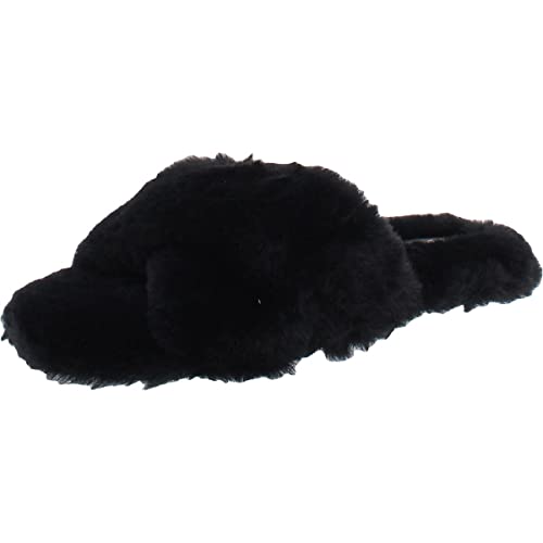 NINE WEST Women's Cozy Slipper, Black962, 6