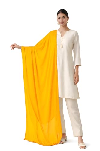 Image of MYRAH Chiffon Solid Casual Daily Use Dupatta For Women's & Girls Length - 2.50 Meter