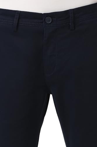 Image of Peter England Men's Skinny Fit Mid Rise Premium Casual Trouser Chinos