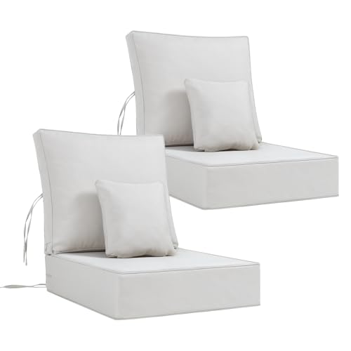 NOFFA Set of 2 Outdoor Chair Cushions Set 24 x