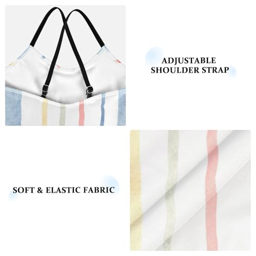 Light Color Stripes Girls Swimsuit 1-Piecing Toddler Girl Bathing Suit Swimsuits for Teen Girls3