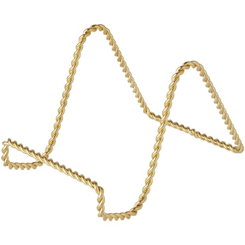 Bard's Twisted Gold-toned Wire Easel Stand, 3