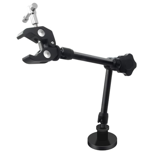 MingQiEven Helping Hands Soldering,360 Degree Rotation Hot Air Gun Frame, Camera Mounts Clamps Heat Gun Bracket Third Hand Tool for Soldering,Magnetic Helping Hands