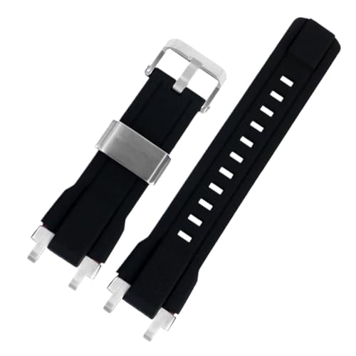 Casio MTG-B1000 G1000 MTGB1000 �Ή� �t�@�b�V���� �ϋv�� �V���R�� �E�H�b�`�o���h ���^�|�[�g �����Y �X�|�[�c ���o�[ �E�H�b�`�X�g���b�v �x���g(Black silver)