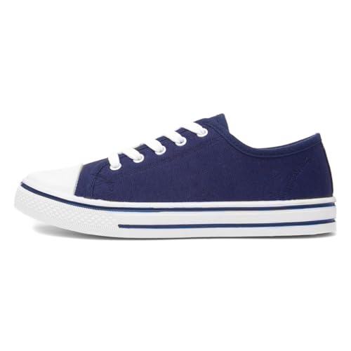Red Fish Meru Womens Navy Canvas Shoe - Size 6 UK - Blue
