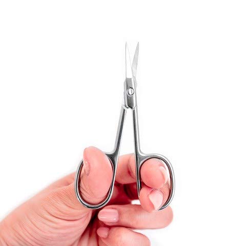 Stainless Steel Straight Beauty Scissors For Facial Hair, Manicure, Nail, Moustache, Eyebrow, Eyelash, Nose, Ear, Cuticle And Dry Skin Grooming Kit, Men And Women #TOP3