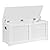 VASAGLE Storage Chest, Storage Bench with 2 Safety Hinges, Farmhouse Style, 15.7 x 39.4 x 18.1 Inches, for Entryway, Bedroom, Living Room, Cloud White ULSB061T10