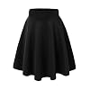 Made By Johnny Women’s Basic Versatile Stretchy Flared Casual Mini Skater Skirt XS-3XL Plus Size