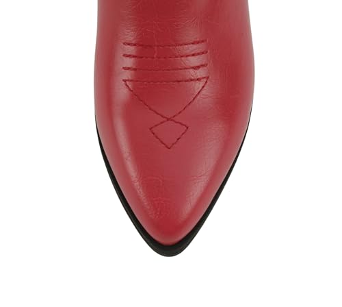 Image of Soda inchBLAZING inch ~ Women Western Bootie Pointe Toe with Low Heel (Wide Fit Available)