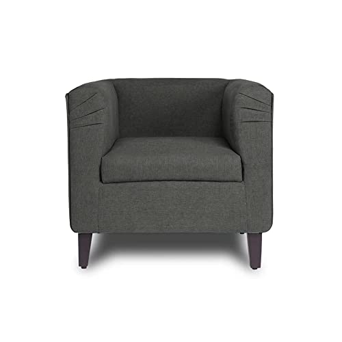 Image of Wakefit Sofa Set | 3 Year Warranty | Sofa 4 Seater, 4 Seater Sofa for Living Room, Wooden Sofa Set, Sofa Set 2+1+1 Seater - Miami(Tahoe : Ash Grey)