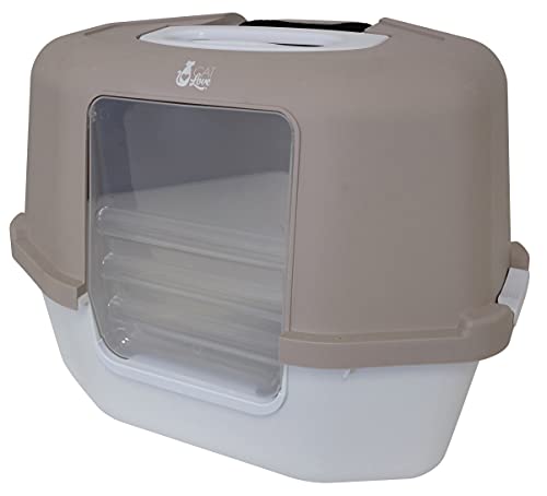 Arenero Cubierto para Gato Cat Love Espacio Ahorro miniatura 1