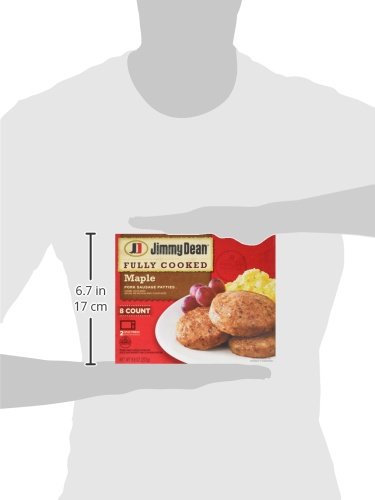Jimmy Dean Fully Cooked Maple Pork Sausage Patties, 8 Count