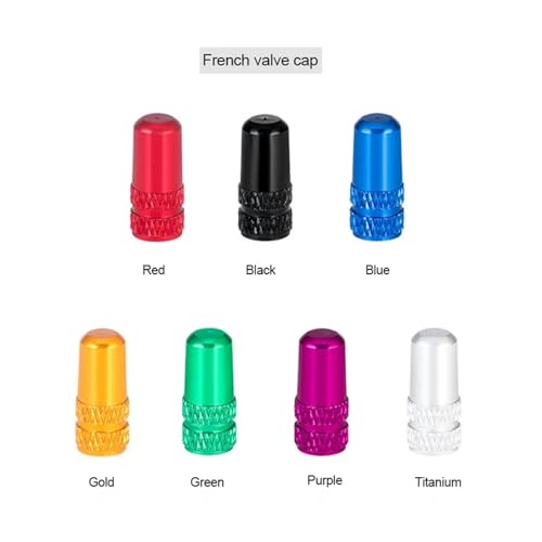 Tapones de válvula para bicicleta 2 piezas, tapón de válvula Presta/Schrader para bicicleta de carretera y montaña, cubierta protectora contra polvo y adaptador de válvula para bicicleta miniatura 6