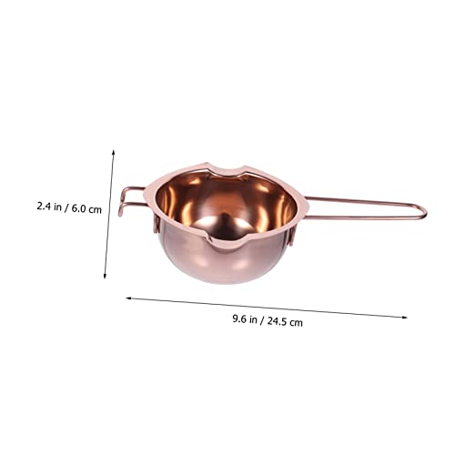 Tazón de acero inoxidable para fundir chocolate y mantequilla miniatura 7