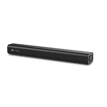 Soundbar 2.0 Goldentec 120W RMS Barra de Som Estéreo com Bluetooth 5.4, Controle Remoto, 2 Drivers de 2 Polegadas, Resposta de Frequência 20Hz a 20kHz, Compatível com Smartphones e TVs, Preto,Compacto