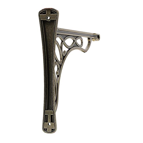 2 Pcs 10 Inch Bracket Shelf Brackets Cast Iron Metal Corbels Ancient European Style Antique Brass #TOP3