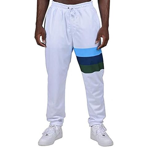 LRG Men's Jam Rock Track Pants White XL Cover