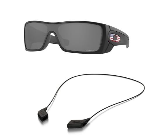 Oakley OO9101 Sunglasses Bundle: OO 9101 910159 Matte Black and Large Black leash Accessory kit2