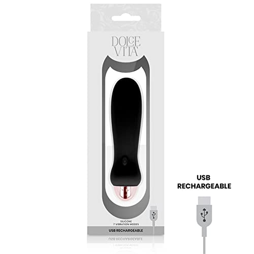 Vibrateur Dolce Vita Five noir avec 10 modes de vibrations intenses - 3