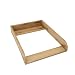 regalik Wickelaufsatz f&uuml;r Malm von IKEA, Wickeltischaufsatz f&uuml;r 48 cm Kommoden, Abnehmbar Wickelkommode aufsatz, Abgerundeten Frontplatten, Oak, 72cm x 54cm