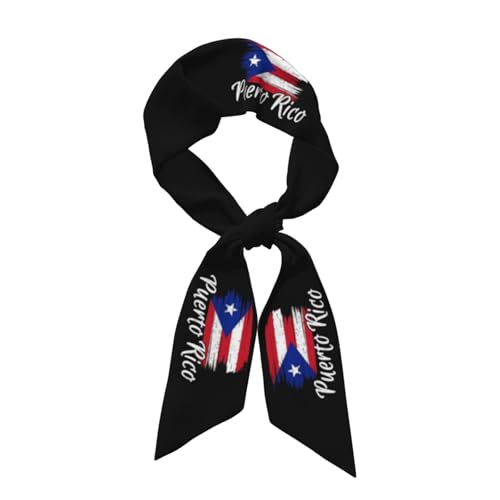 Funny Puerto Rico Flag Head Scarf Hair Neck Scarves For Women Handbag Purse Scarf Puerto Rican Fashion Womens Scarves Headscarf