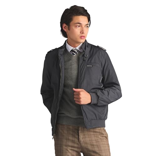 Image of Members Only Men's Iconic Racer Quilted Lining Jacket |Slim Fit|