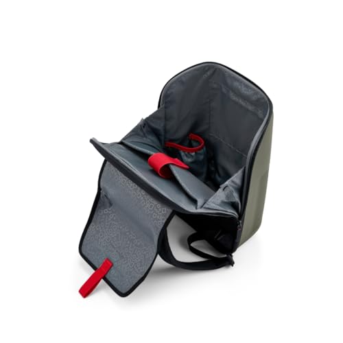 Image of American Tourister Shelvo Hard Shell Laptop Backpack | Polycarbonate PC Shell | 17a€ Laptop Compartment | Smart Sleeve | Magnetic Closure | Hidden Drop Pocket | Water Resistant| 1 Year Warranty