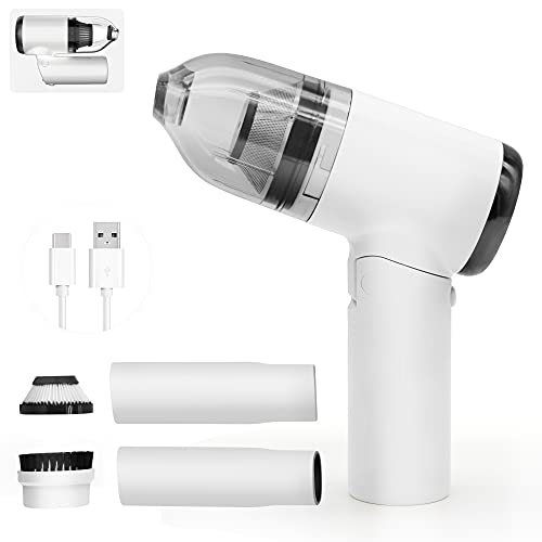 Car Vacuum Cleaner, BICZZYIY 6000PA Handheld Vacuum Cleaner Cordless Portable Mini Car Vacuum Cleaner, Small 90Â° Foldable Vacuum Cleaner for Car, Home, Office, Pet Hair, Keyboard