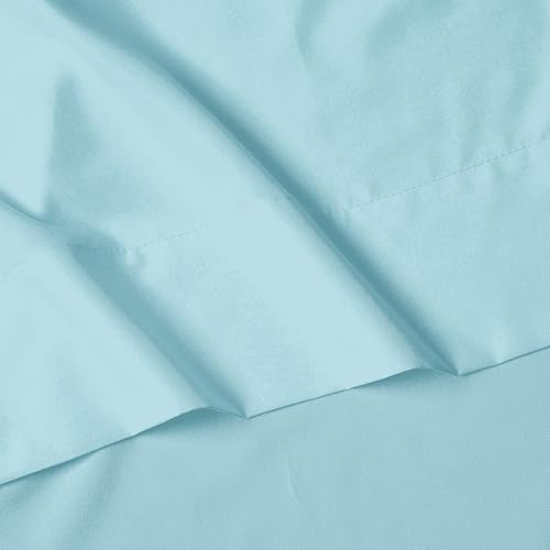 Image of Elegant Comfort Luxury Soft 1500 Premier Hotel Quality 4-Piece Sheet Wrinkle and Fade Resistant Bedding Set, Deep Pocket up to 16inch, Full, Aqua