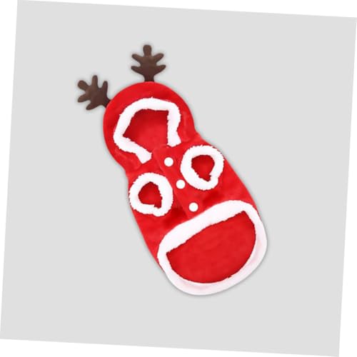 Disfraz Navideño para Perro XS Rojo con Bufanda miniatura 5