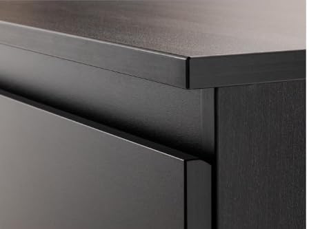 Image of Kullen Chest of 6 Drawers (Black-Brown)