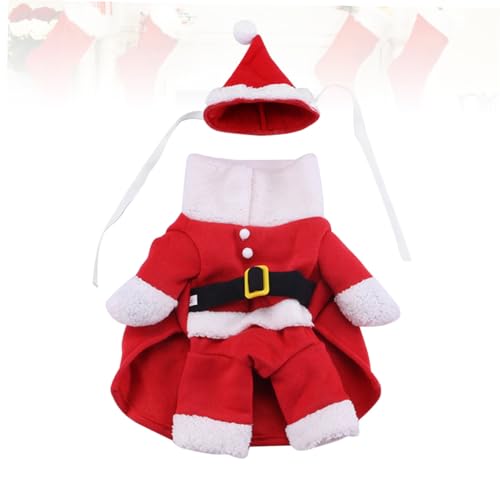 Disfraz Navidad para Perro Abrigo Santa Talla M Rojo miniatura 3