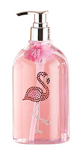 Two's Company Flamingo Pink Grapefruit Born to Sparkle Sequin Hand Wash Soap (Pink Sequin)