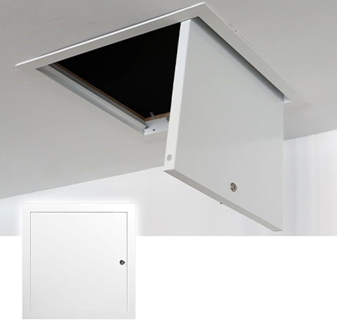 Cerradura trampilla inspección en panel de acceso aluminio 500x500 para mantenimiento de techos