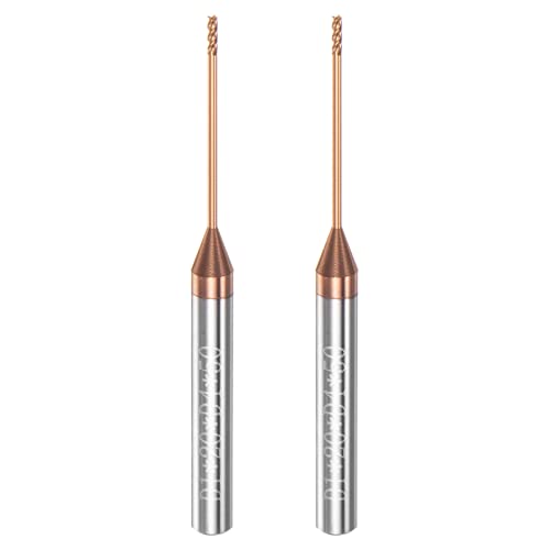 Image of HARFINGTON 2pcs Square Nose End Mill 4mm Shank 1mm x 20mm AlTiSin Coated Solid Carbide Long Reach Extended Neck 4 Flutes CNC Router Bit Milling Cutter for Stainless Steel Hardened Steel