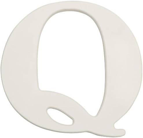Kids Line White Wooden Letter, Q
