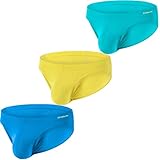 ZONBAILON Mens Briefs 3XL Big and Tall with Bulge Pouch Breathable Bamboo Low Rise Enhancing Underwe