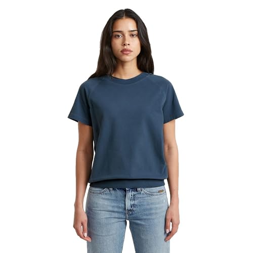 T-shirt Raglan G-Star Raw haut de gamme Rank Blue GD taille L d24512