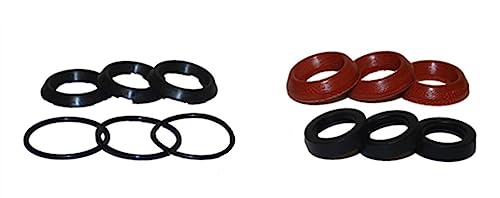 PARTSDEPOT Genuine 15mm Seal Kit 5019.0035.00 Compatible with Comet LWD, LWS Pumps 2500 PSI 5019003500