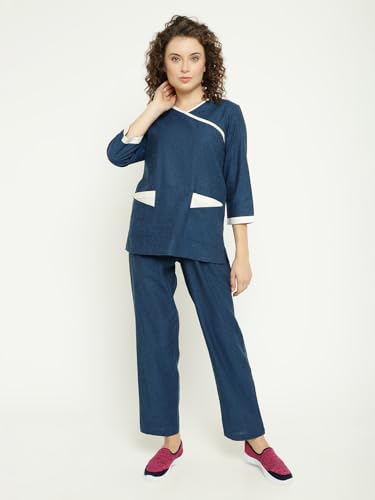 Styleville.in Housemaid Uniform Maid & Nanny Dress set Blue M
